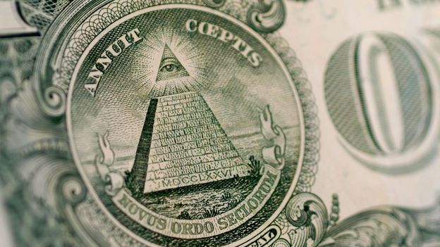 Masonic symbolism prominently featuring the All-Seeing Eye.