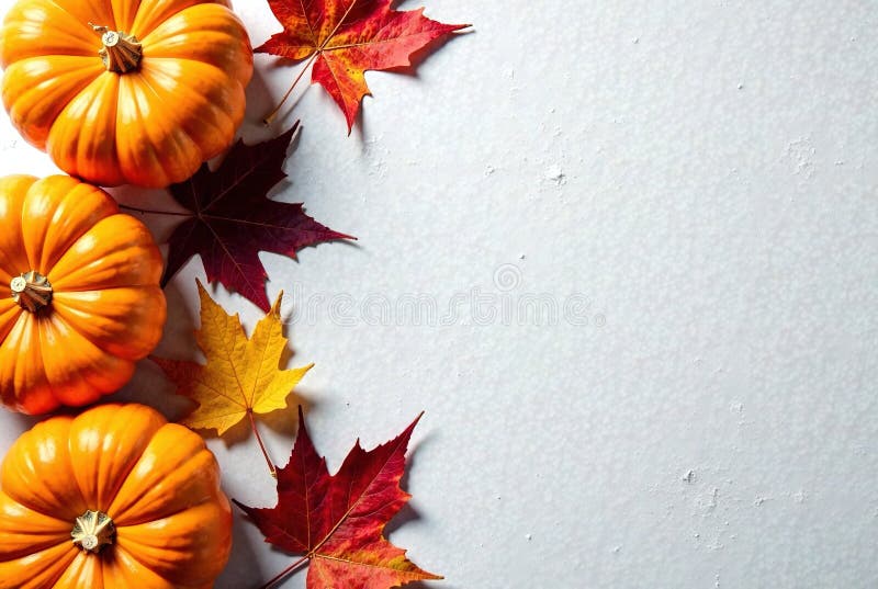 A rustic display of pumpkins in varying shapes and colors, evoking the essence of fall harvest and Thanksgiving decor