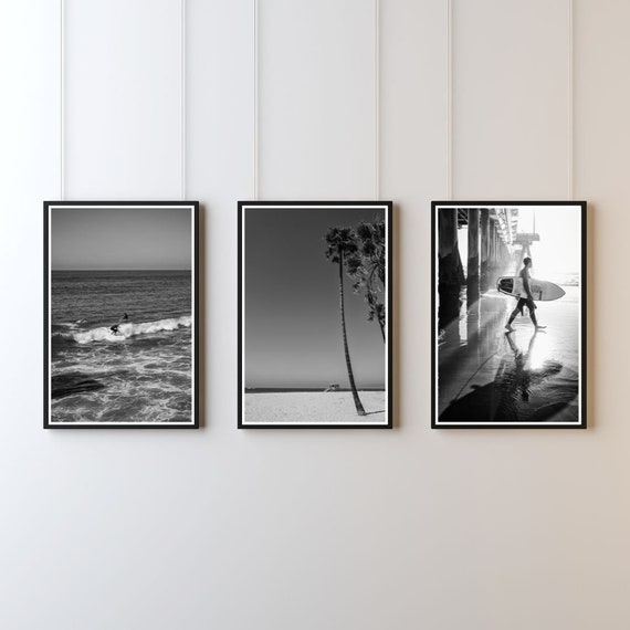 Surfer riding a wave at Surfrider Beach