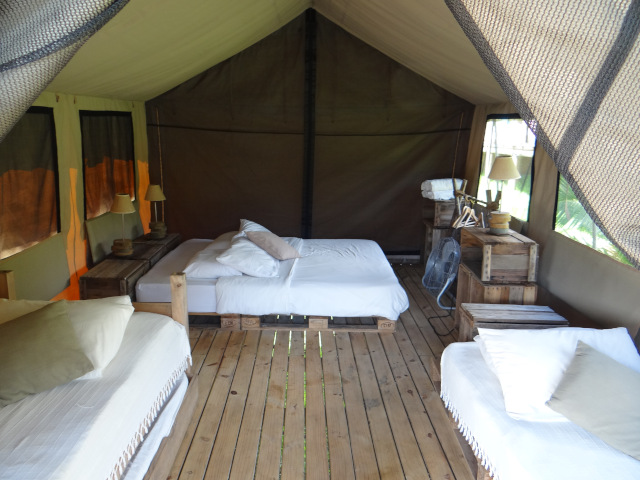 interior of the eco lodge