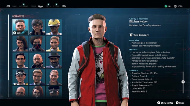 Screenshot showing V taking down a guard silently, highlighting the stealth mechanics and the dark, gritty environment