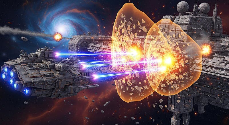 Dynamic Space Combat Scenario: Weapon Effects