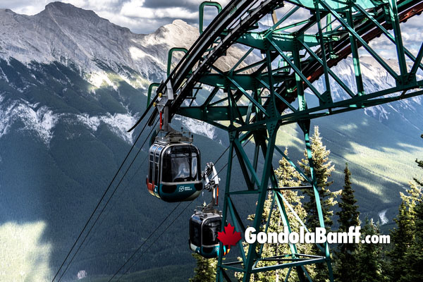 Panoramic view from the Banff Gondola on Sulphur Mountain. The stunning vista showcases the vastness and grandeur of Banff National Park, making it an accessible and rewarding experience for visitors.
