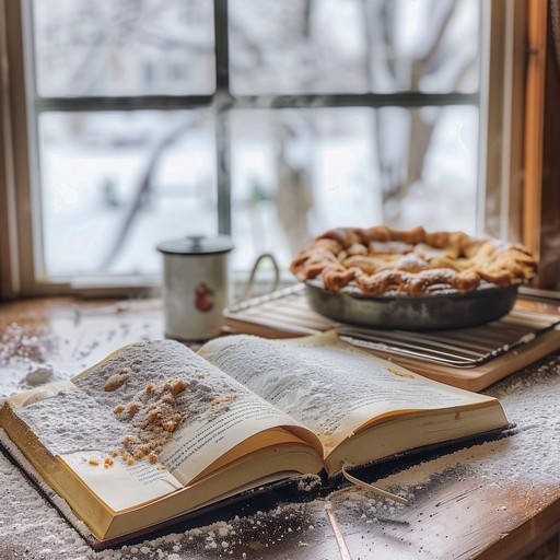 A slice of apple pie served on a rustic plate with a fork