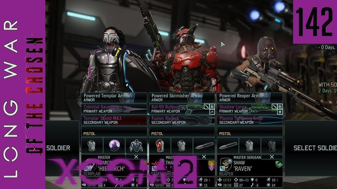 Long War 2 Soldier Customization: Illustrating the visual differences between vanilla XCOM 2 soldiers and the customized soldier classes available in Long War 2, emphasizing the visual distinction and customization options.