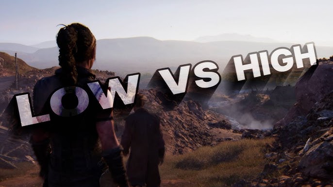 Senua navigating a rocky shoreline, highlighting the detailed textures and lighting in the coastal environment