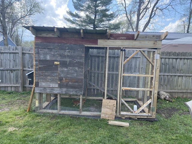 Before and after shed