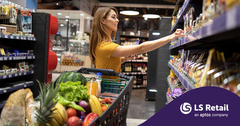 Customers interacting with products in a retail store, showcasing the in-store shopping experience.