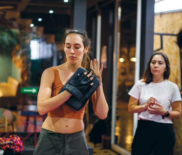 Screenshot of the Grab app showing how to book a ride, highlighting safety features