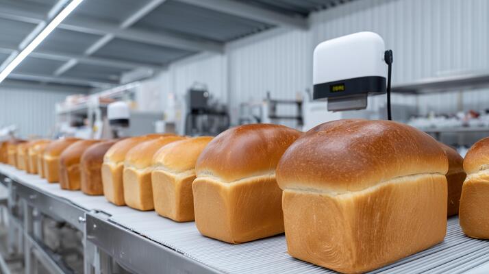 Close up on bakery pastries and breads