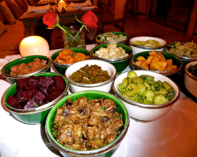 Mint tea ceremony at Nomad Hotel