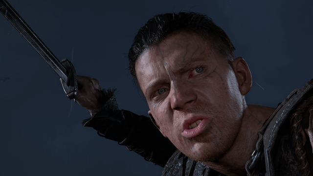 Icelandic landscape in Hellblade II, showcasing the environmental detail and atmospheric effects