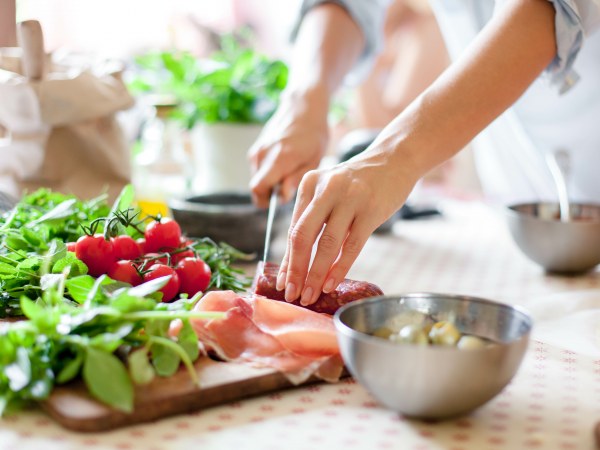 a variety of cooking and baking tools ready for use