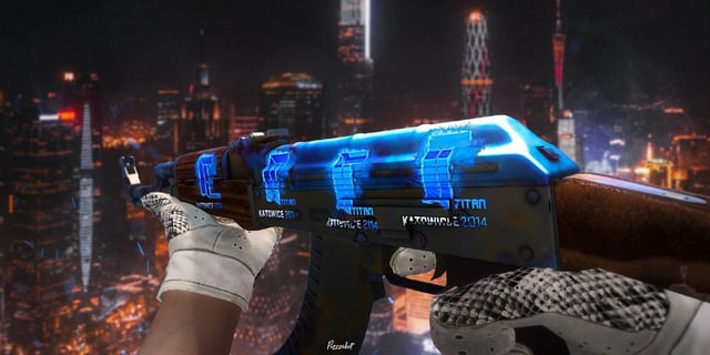 Roulette M4A4 skin showing a roulette wheel theme on the body of the weapon