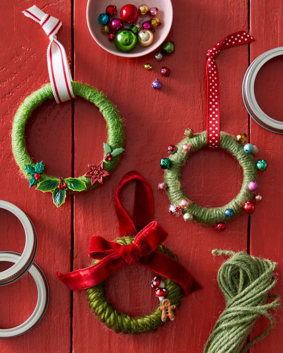 Step-by-step images sewing seed packet ornament