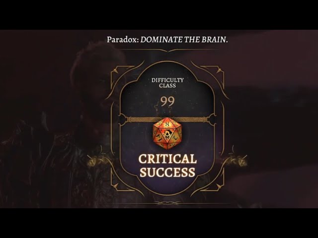 Screenshot of the playable character in conversation with an NPC, who is a Tiefling.