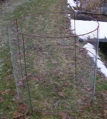 An assortment of home made, DIY projects in a backyard