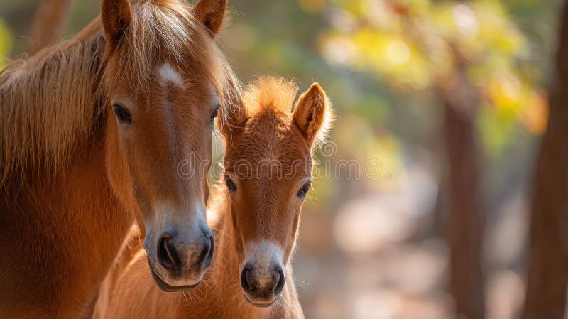 A wild horse foal on Assateague Island
