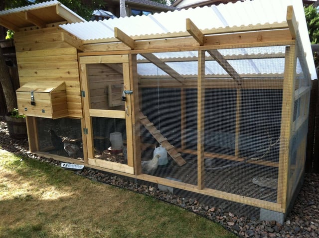 DIY Nesting boxes inside the coop