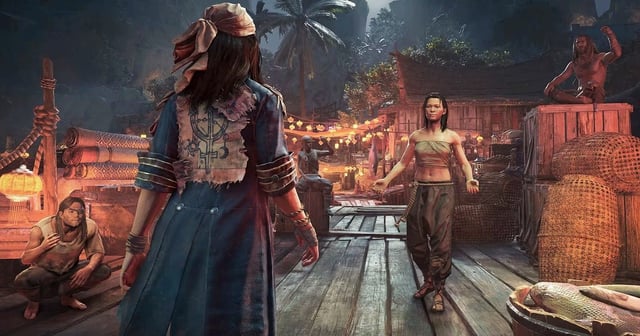 Screenshot of Steam or Reddit forums, capturing negative user reviews and discussions about Skull and Bones' PC performance and live-service elements. Show the faces of avatars with visibly upset reactions (within ethical guidelines). Dark and moody lighting, reflecting the sentiment of the discussions.