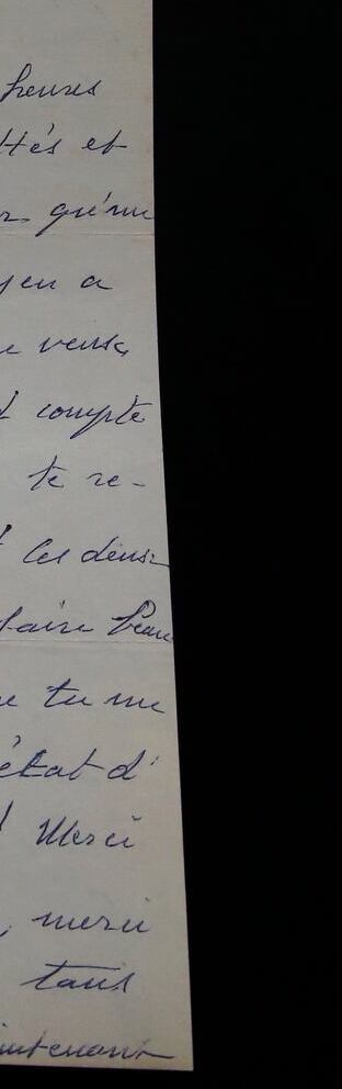 Scan of a letter section where the phrase 