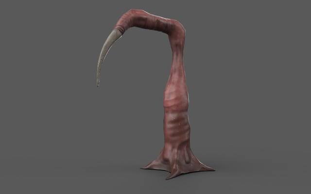 A group of security guards fights off alien creatures in a dark and chaotic section of the Black Mesa facility. Explosions and gunfire light up the scene.