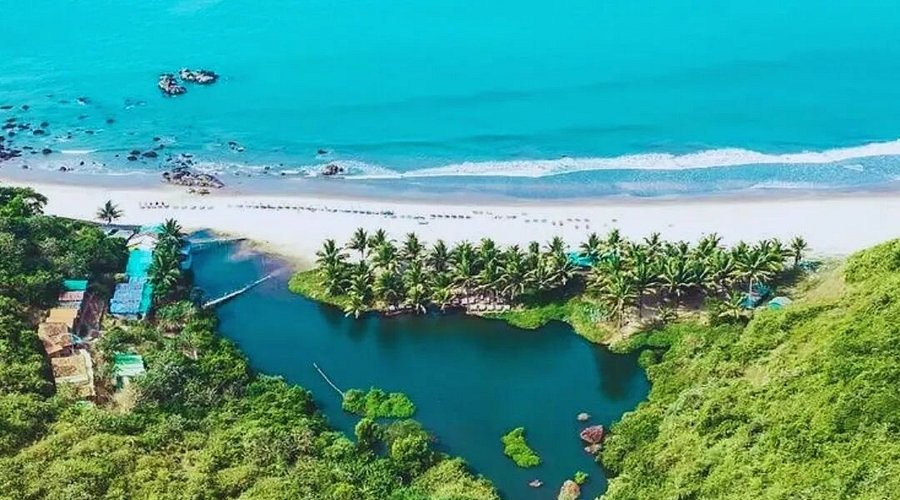 A scenic view of the beach from the bus route