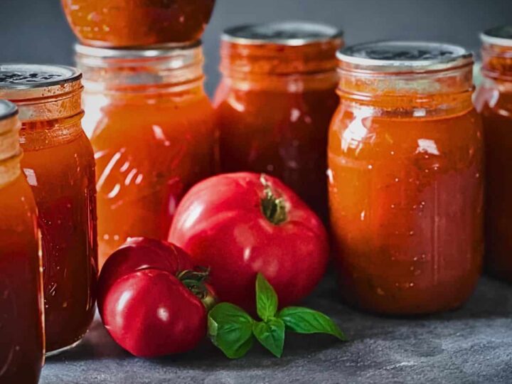 A delicious winter meal prepared with homegrown ingredients.