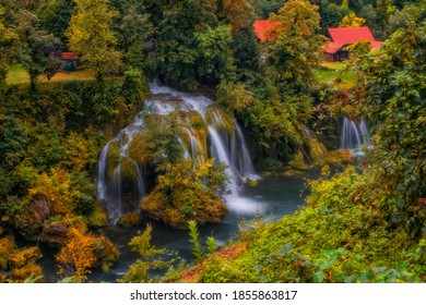 Rowboat on Kozjak Lake, Plitvice Lakes National Park