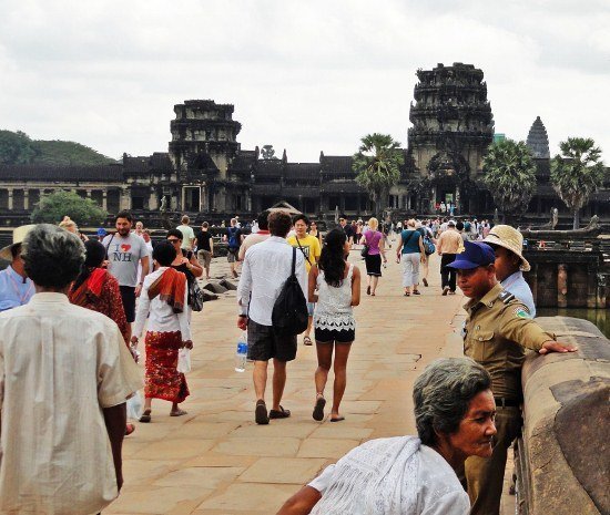 A street food stall in Siem Reap, showing the less glamorous side of culinary adventure.