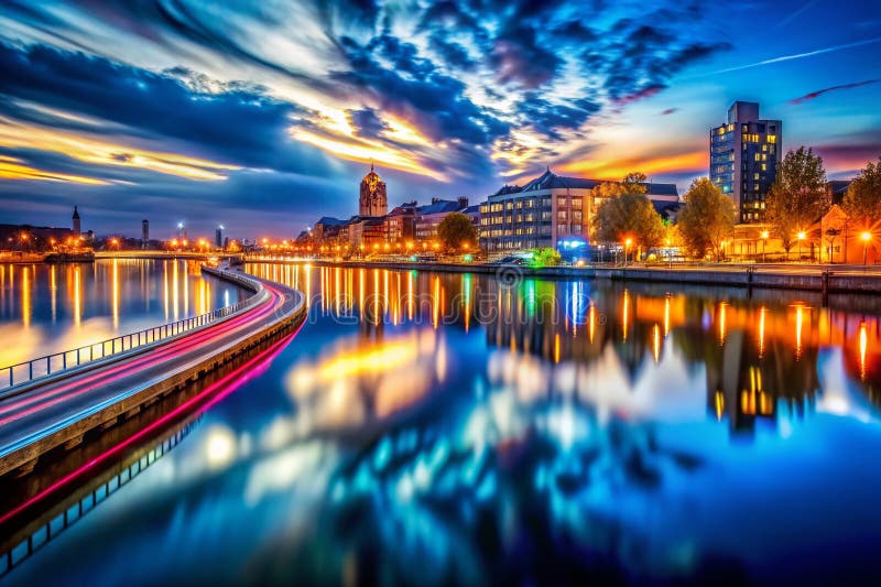 Wide shot of the Begijnhof courtyard, showcasing the gardens and historic buildings in the morning light.