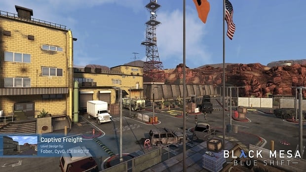 Screenshot from Black Mesa: Azure Sheep showing the detailed environments and updated graphics