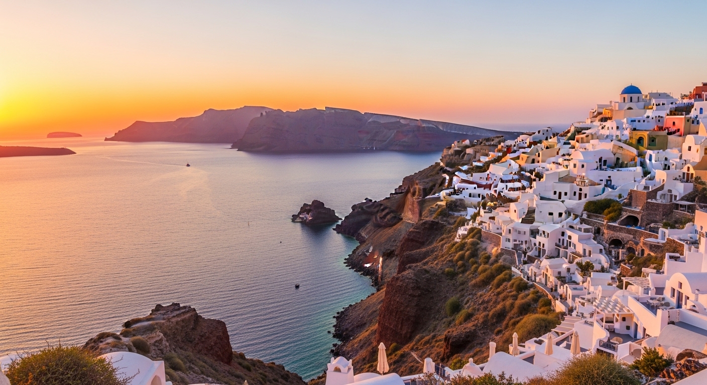 ## Santorini: Chasing Sunsets and Sapphire Dreams...