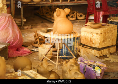 Watching the Water Puppet show.