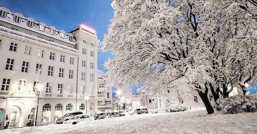 The Blue Lagoon in winter