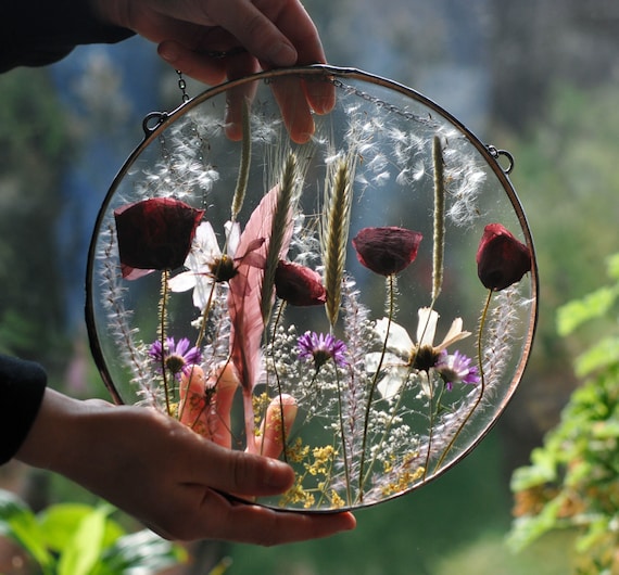 flower press open drying flowers