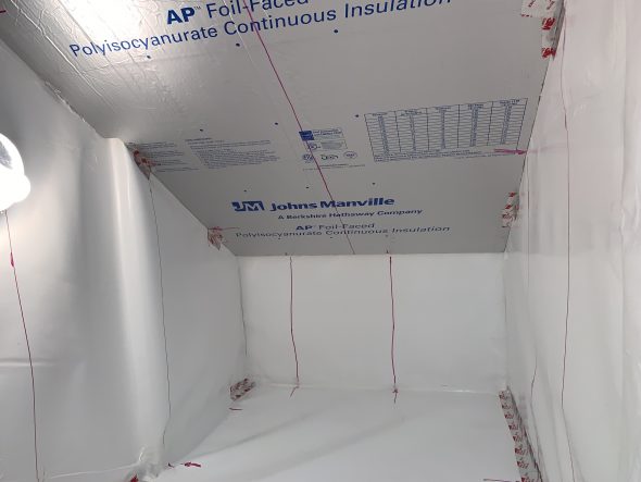 Insulation materials for a wine cellar