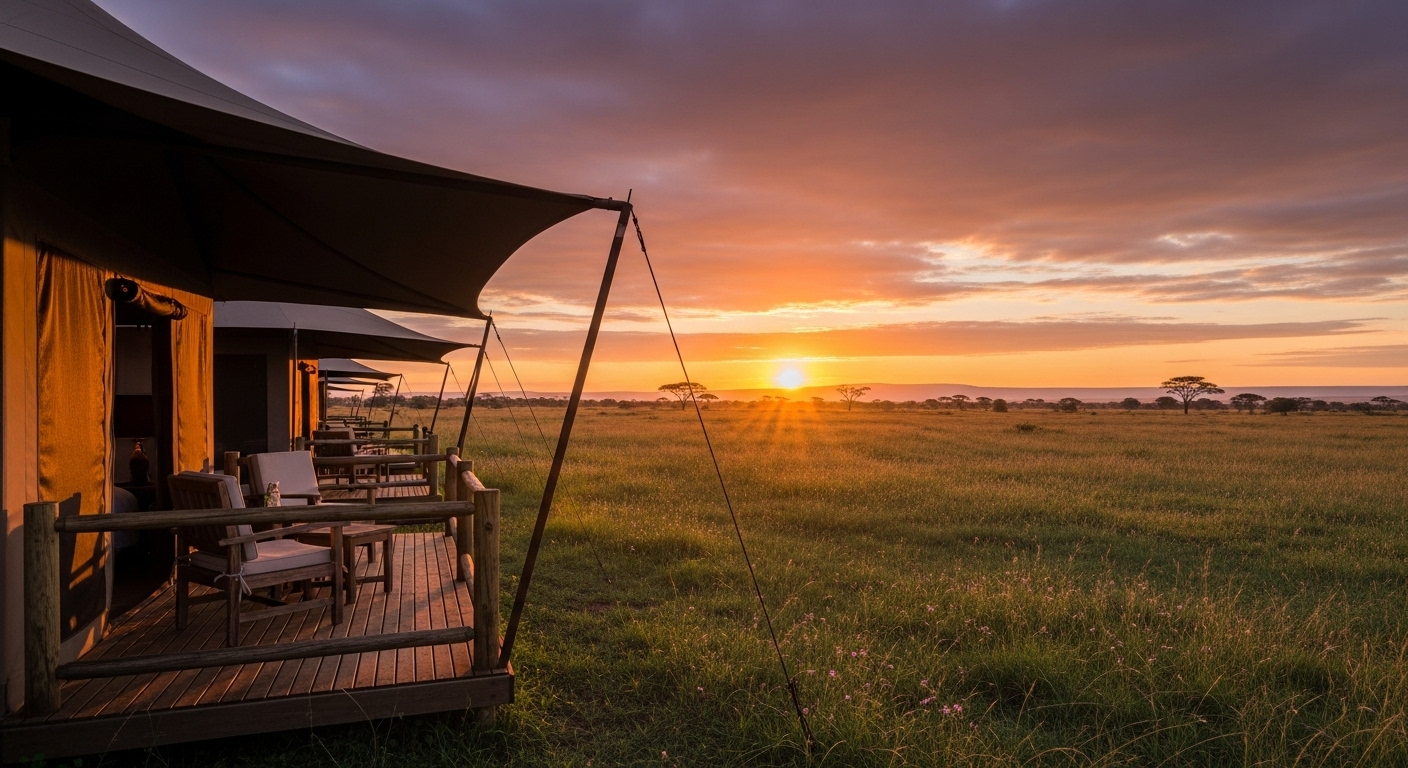 ## Serengeti Sunrise: A Luxury Safari Experience i...