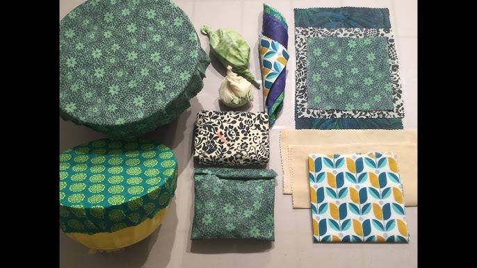 Beeswax wraps baking on a parchment-lined baking sheet
