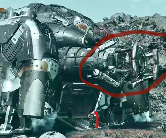 A visually striking landscape on a procedurally generated planet, highlighting the game's graphic capabilities and environmental design.