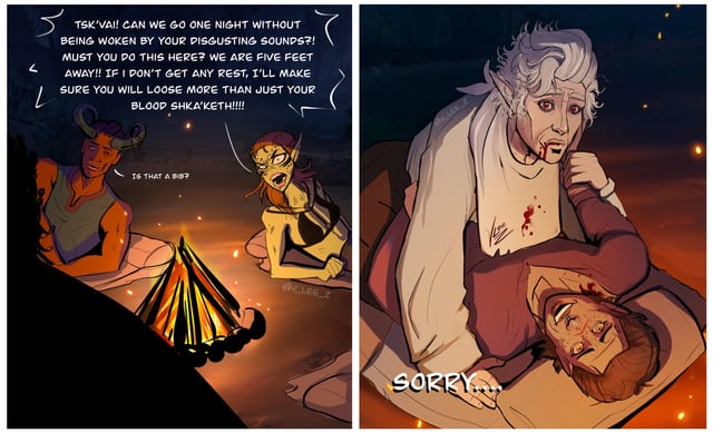 A character looking forlornly into a misty, unknown distance