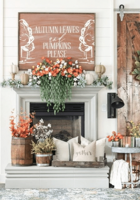 Cozy fall living room