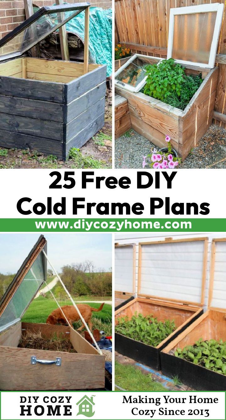 DIY cold frame reclaimed windows garden
