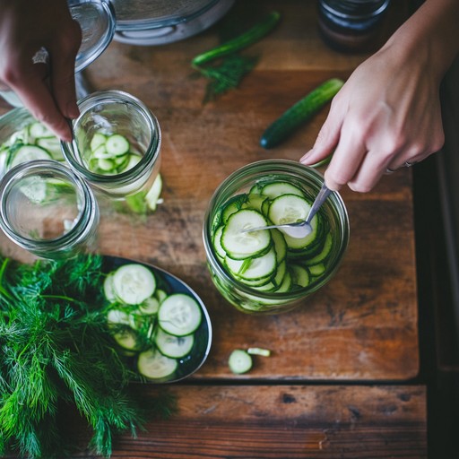 A jar of bubbling fermenting vegetables