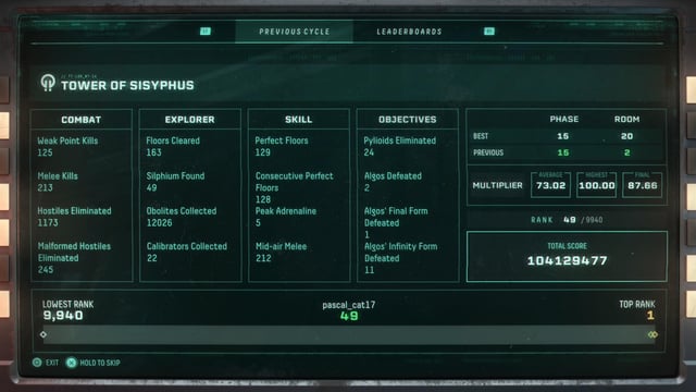 HUD element showing objective in Alan Wake 2
