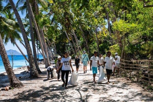 plastic waste on Watamu beach
