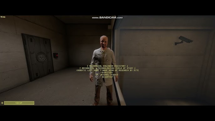 Server administrator standing in front of the server farm.