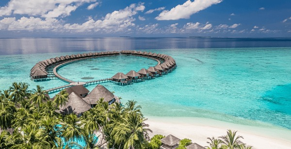 Aerial View of the Maldives