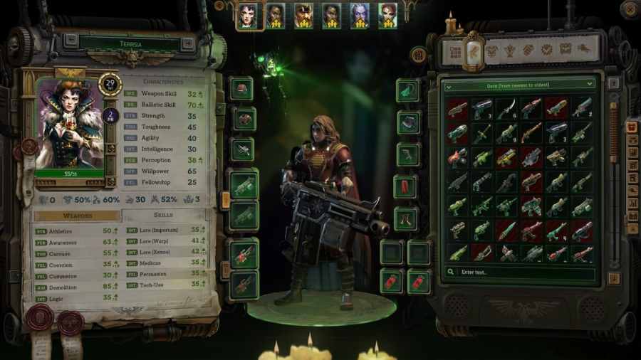 A gamer looking distraught while playing Warhammer 40,000: Rogue Trader