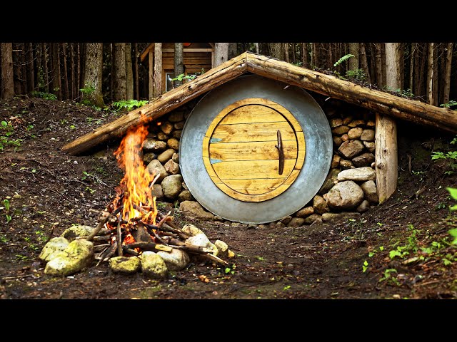 Root cellar before being buried with a roof